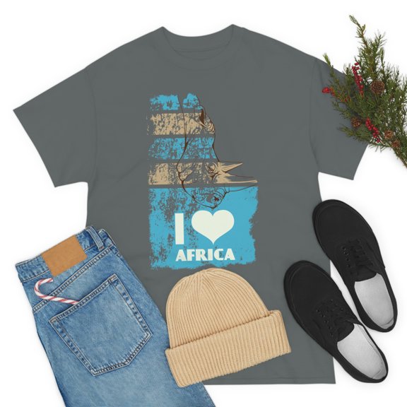 I love Africa Nice design Unisex Heavy Cotton Tee