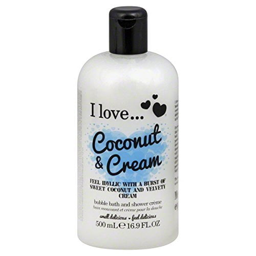 I love Bubble Bath & Shower Gel, Coconut & Cream 16.9 fl oz (500 ml)
