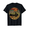 thumbnail image 1 of I love Camping I Hate People Outdoors Funny Vintage Black T-Shirt Crew Neck Tee, 1 of 5