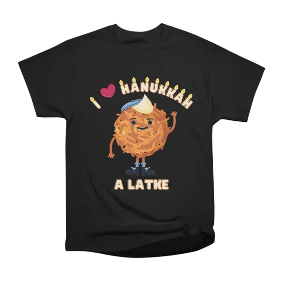 I love Hanukkah a Latke T-Shirt Tee Gift For Him Merch For Her Apparel For Friend