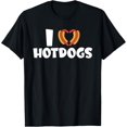 thumbnail image 1 of I love Hotdogs Hotdog Lover T-Shirt, 1 of 4