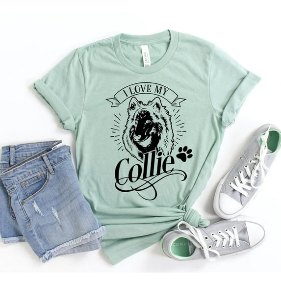 I love My Collie Shirt Dog Lover T-shirt Collie Tee Animal I Love My Owner Gift For Him Doggy Rescue Adoption Tshirt