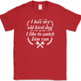 thumbnail image 1 of I love My Old Bird Dog T-Shirt Funny Hunting Hunter Humor Novelty Gift Tee - Red, 2XL, 1 of 1