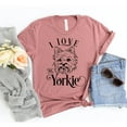 thumbnail image 1 of I love My Yorkie Shirt Dog Lover T-shirt Yorkie Mama Tee Animal I Love My Owner Gift For Her Doggy Rescue Tshirt Adoption, 1 of 3