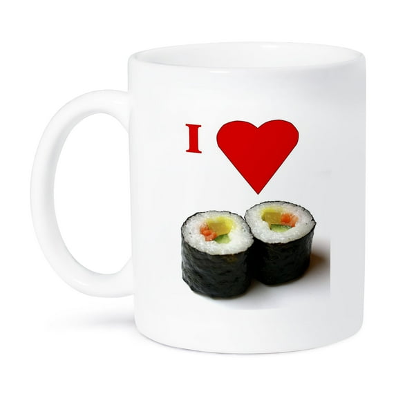 3dRose, I love Sushi, 11oz Mug