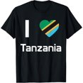 thumbnail image 1 of I love Tanzania T-shirt Tee Tees T Shirt Tshirt, 1 of 4