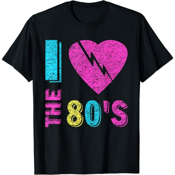 I love The 80'S T-Shirt 80's 90's costume Party Tee T-Shirt