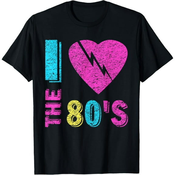 I love The 80'S T-Shirt 80's 90's costume Party Tee T-Shirt