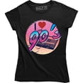 thumbnail image 1 of I love The 90's Funny Music Retro cassette Tape Women's T-Shirt, 1 of 4