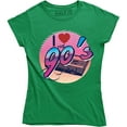 thumbnail image 1 of I love The 90's Funny Music Retro cassette Tape Women's T-Shirt, 1 of 4