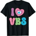 thumbnail image 1 of I love VBS 2024 Vacation Bible School Christian Religious T-Shirt, 1 of 4