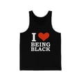 thumbnail image 1 of I love being black  Unisex Tank Top, XS-2XL Black is Beautiful Black Pride, 1 of 2