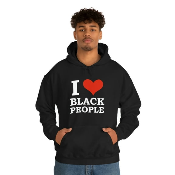 I love black People Unisex Hoodie, S-5XL Black is Beautiful Black Pride