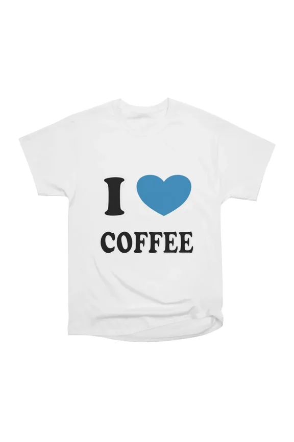 I love coffee T-Shirt Tee Gift For Him Merch For Her Apparel For Friend