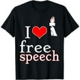 thumbnail image 1 of I love free speech - T-Shirt - Design Freedom T-Shirt, 1 of 4