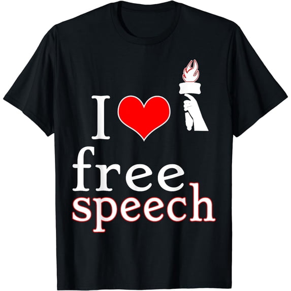 I love free speech - T-Shirt - Design Freedom T-Shirt