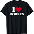 thumbnail image 1 of I love horses T-Shirt, 1 of 4