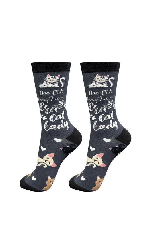 I love my Cat Socks - Life is Better Socks for Pet Lovers - Cute Unisex Socks - One Size Fits Most