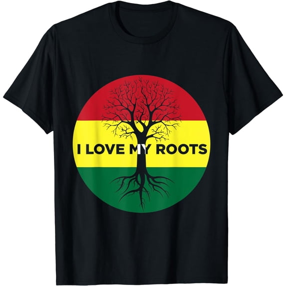 I love my Roots Pride Africa Afro Proud African Heritage T-Shirt