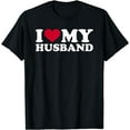 thumbnail image 1 of I love my husband T-Shirt Black Small, 1 of 4