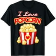 thumbnail image 1 of I love popcorn: favorite snacks T-Shirt, 1 of 4
