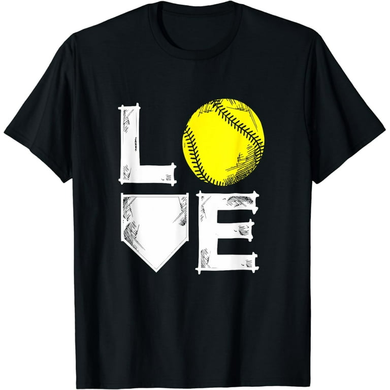I Love Softball Shirt - Gift Idea For Teen Girls And Women I Love Softball Shirt - Gift Idea For Teen Girls And Women