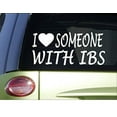 thumbnail image 1 of I love someone with IBS *H964* 8" Sticker decal Cure Irritable bowel syndrome, 1 of 1