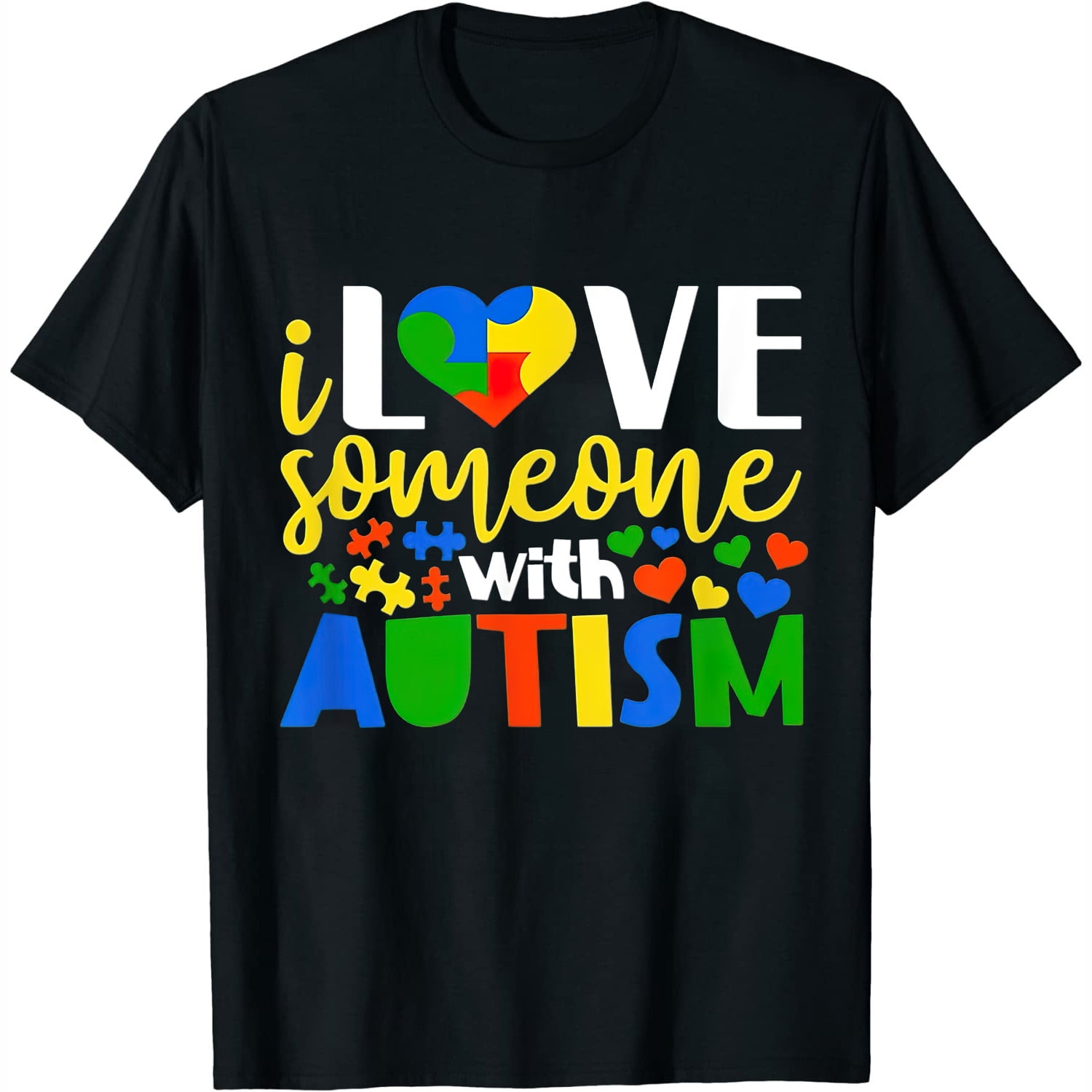 I Love Someone With Autism Autism Awareness Mom A Fashionable Womens i-love-someone-with-autism-autism-awareness-mom-a-fashionable-womens