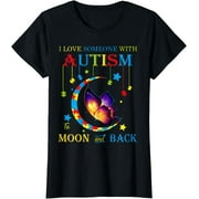 I love someone with autism to the moons and back T Shirt T-Shirt