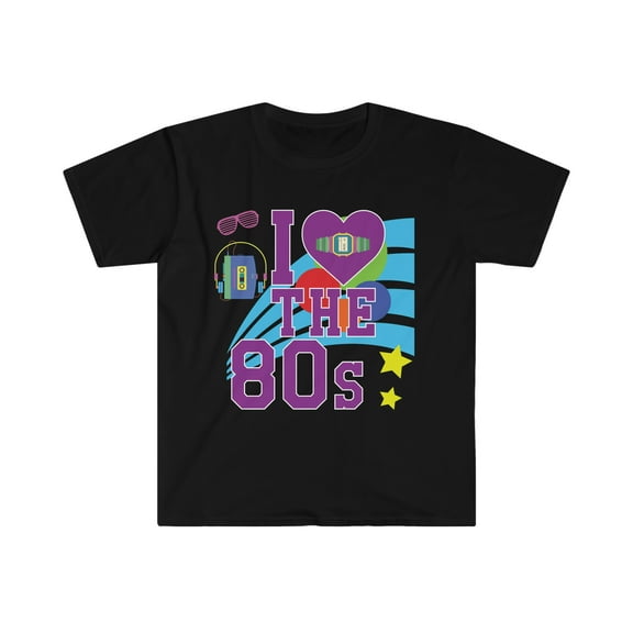 I love the 80s 1980 1980s Kid Eighties Baby 80s party Unisex T-shirt S-3XL