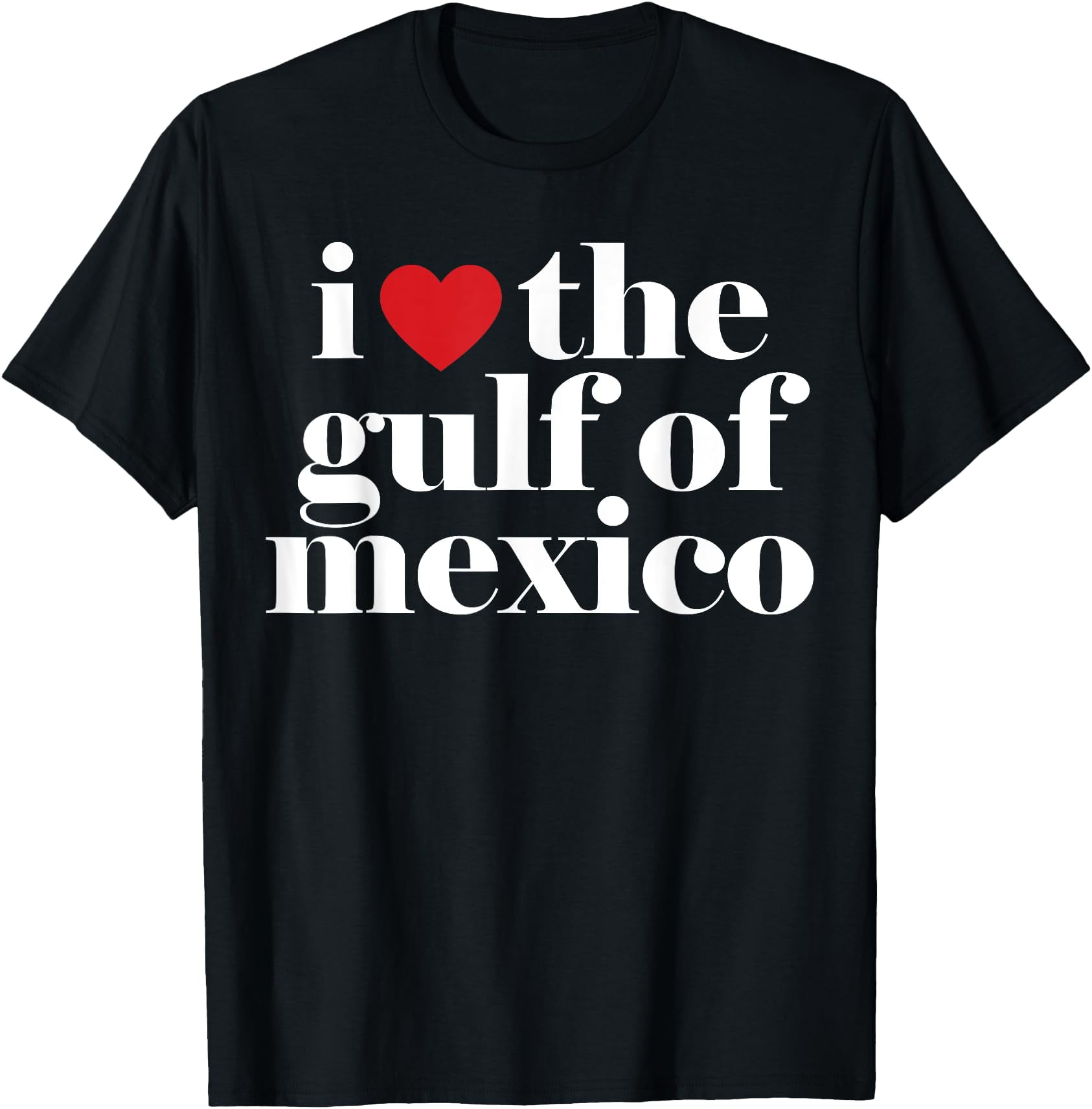 I love the gulf of Mexico T-Shirt,Black tee - Walmart.com