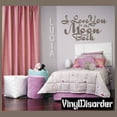 thumbnail image 1 of I love you to the moon and back Love & Laughter Vinyl Wall Decal Sticker Mural Quotes Words LO026IloveyouVI 36 Inches, 1 of 1