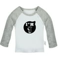 thumbnail image 1 of I'm 1 Happy First Birthday Novelty T shirt For Baby, Newborn Babies T-shirts, Infant Tops, 0-24M Kids Graphic Tees Clothing (Long Gray Raglan T-shirt, 0-6 Months), 1 of 4