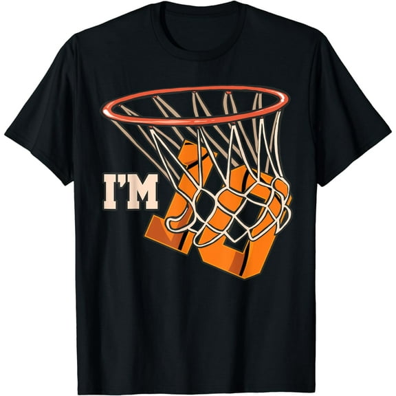 I'm 10 Basketball Theme Birthday Party Celebration 10th T-Shirt