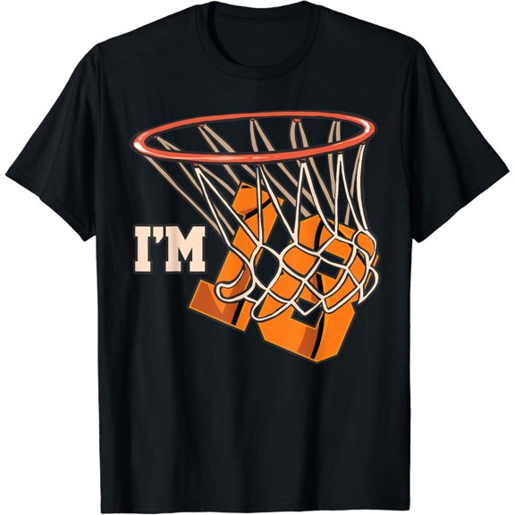 I'm 18 Basketball Theme Birthday Party Celebration 18th T-Shirt