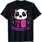 I'm 9 & Pandastic Birthday Party Panda Bday Celebration T-Shirt