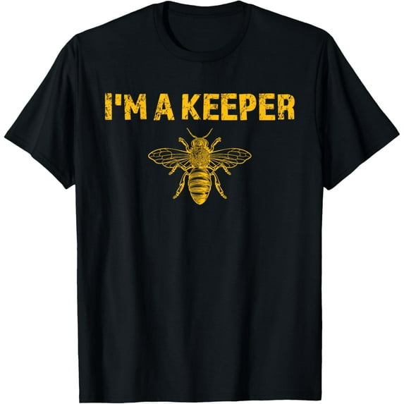 I'm A Bee Keeper, Honey Bee Apiarist Funny Beekeeping T-Shirt men and women can wear, black, white, gifts