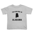 thumbnail image 1 of I'm A Big Deal in Alabama Cute Toddler T Shirts for Boys Girls (Gray, 3T), 1 of 5