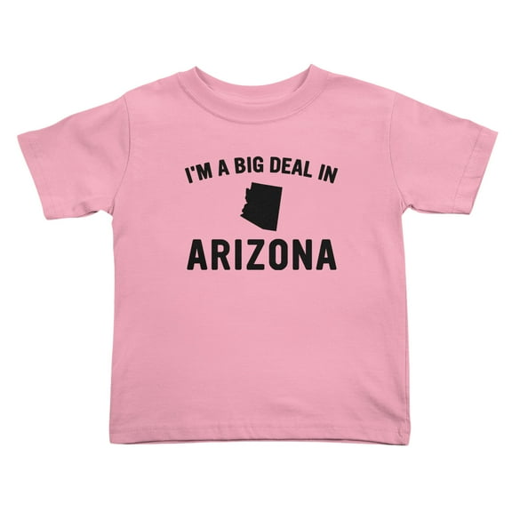 I'm A Big Deal in Arizona Cute Toddler T Shirts for Boys Girls (Pink, Youth L)
