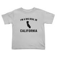 thumbnail image 1 of I'm A Big Deal in California Cute Toddler T Shirts for Boys Girls (Gray, Youth L), 1 of 5