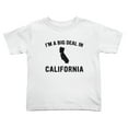 thumbnail image 1 of I'm A Big Deal in California Cute Toddler T Shirts for Boys Girls (White, Youth XL), 1 of 5