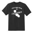 thumbnail image 1 of I'm A Big Deal in California Funny Men or Women Graphic California Map Tee Mens Graphic T Shirts Black,L, 1 of 1