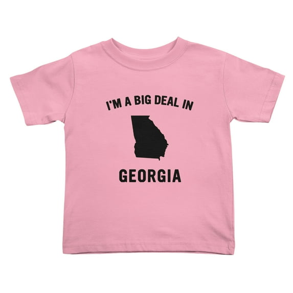 I'm A Big Deal in Georgias Cute Toddler T Shirts for Boys Girls (Pink, Youth S)