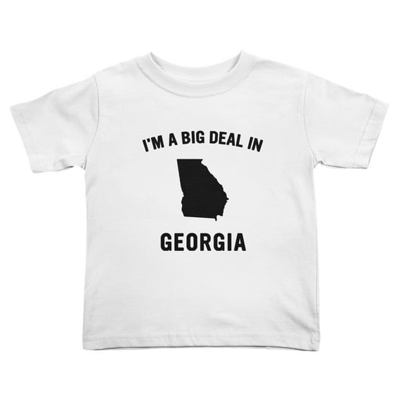I'm A Big Deal in Georgias Cute Toddler T Shirts for Boys Girls (White, Youth S)