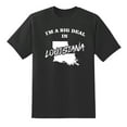 thumbnail image 1 of I'm A Big Deal in Louisiana Funny Men or Women Graphic Louisiana Map Tee Mens Graphic T Shirts Black,3XL, 1 of 1
