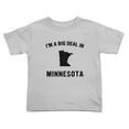 thumbnail image 1 of I'm A Big Deal in Minnesota Cute Toddler T Shirts for Boys Girls (Gray, Youth XL), 1 of 5