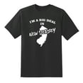 thumbnail image 1 of I'm A Big Deal in New Jersey Funny Men or Women Graphic New Jersey Map Tee Mens Graphic T Shirts Black,XXL, 1 of 1
