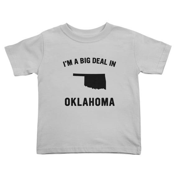 I'm A Big Deal in Oklahoma Cute Toddler T Shirts for Boys Girls (Gray, Youth XL)