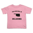 thumbnail image 1 of I'm A Big Deal in Oklahoma Cute Toddler T Shirts for Boys Girls (Pink, 2T), 1 of 5