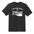 thumbnail image 1 of I'm A Big Deal in Oklahoma Funny Men or Women Graphic Oklahoma Map Tee Mens Graphic T Shirts Black,XL, 1 of 1